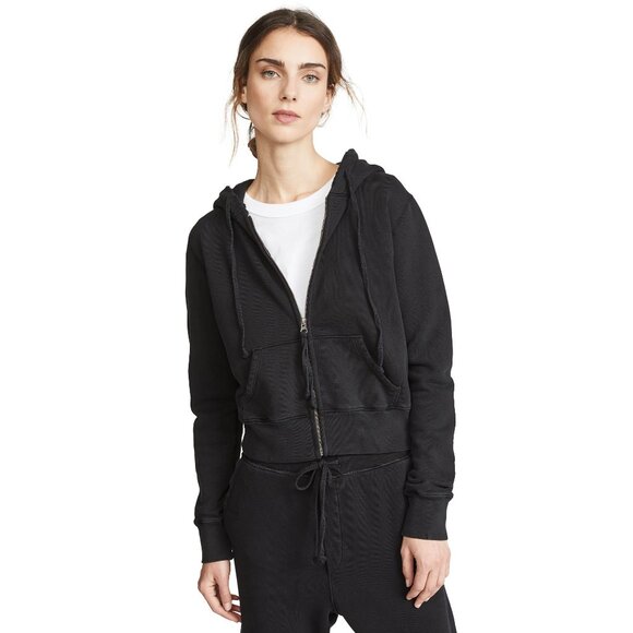 Nili lotan Callie Hoodie in Washed Black, Size XS - Picture 11 of 11